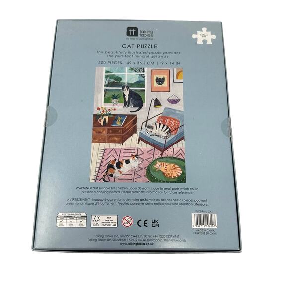 Pick Me Up Cat Puzzle 500pcs UNVERIFIED Relaxing Framable Artwork Kitty Lover - Picture 3 of 4